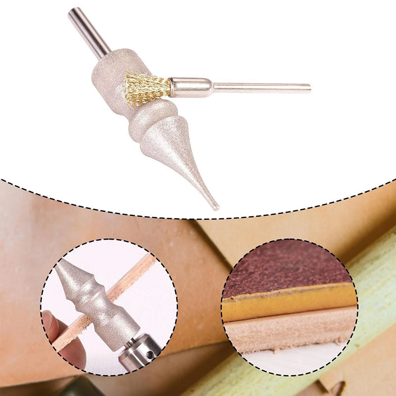 eprolo professional leather polishing kit with burnishing tools for edge finishing and shaping on leather products