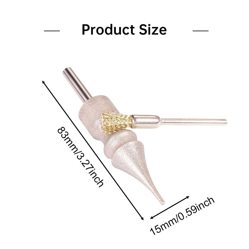 eprolo professional leather polishing kit with burnishing tools for edge finishing and shaping, featuring metal and leather components.