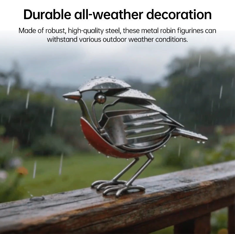Handmade stainless steel bird sculpture featuring a recycled spoon and fork, ideal for home and office decor.