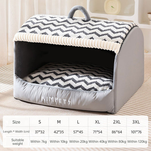 Eprolo multifunctional pet house with heated winter tent bed, storage drawers, and washable cushion for cats and large dogs.