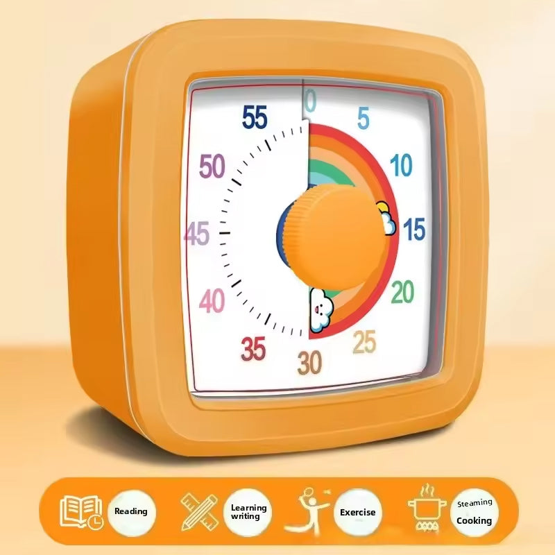 Eprolo Yunbaoit digital visual timer with countdown clock and night light for kids and kitchen use, showing a sleek modern design.