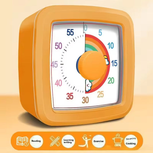 Eprolo Yunbaoit digital visual timer with countdown clock and night light for kids and kitchen use, showing a sleek modern design.