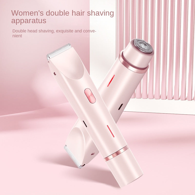 Double headed shaver new electric hair removal device women's private pubic hair removal device - American Smart