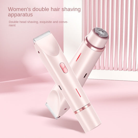 Double headed shaver new electric hair removal device women's private pubic hair removal device - American Smart