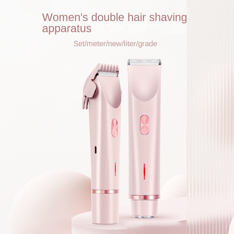 Double headed shaver new electric hair removal device women's private pubic hair removal device - American Smart