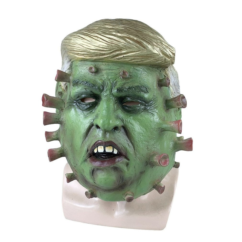Eprolo Halloween virus latex mask with horror design, role-playing headgear, perfect for cosplay and Halloween costumes.