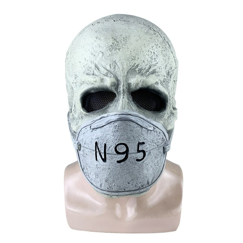 Eprolo Halloween virus latex mask featuring horror design, role-playing headgear suitable for cosplay and spooky costumes.