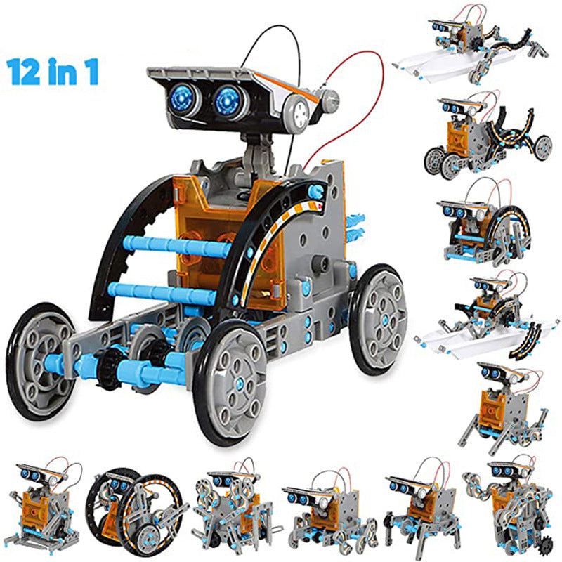 DIY Assembled Toy 13 In 1 Self Assembled Solar Toy Car  Intelligent Robot - American Smart