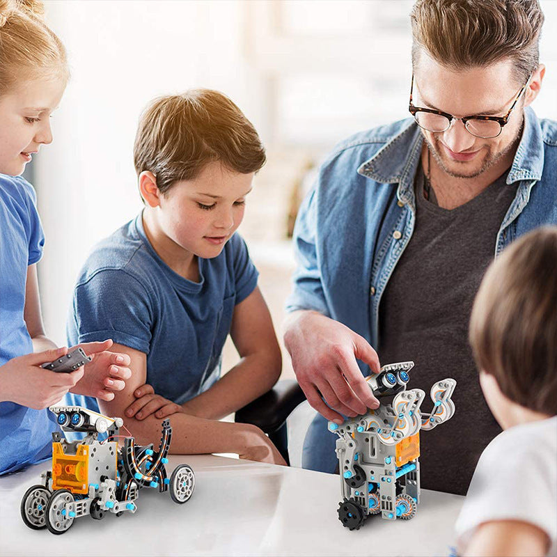 DIY Assembled Toy 13 In 1 Self Assembled Solar Toy Car  Intelligent Robot - American Smart