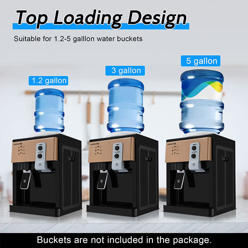 Electric Countertop Water Dispenser 8°C-95°C, Hot Cold Water Cooler for Home Kitchen Office Use - American Smart