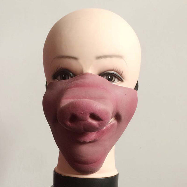 Eprolo funny adult clown mask, latex half-face horror masquerade mask for Halloween party and cosplay decoration.