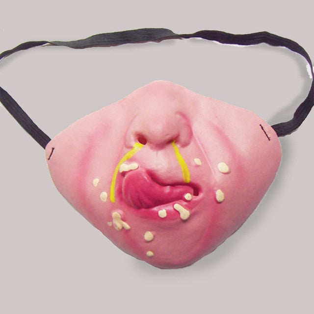 Eprolo adult Halloween clown mask, latex half-face scary costume mask for party and masquerade event.