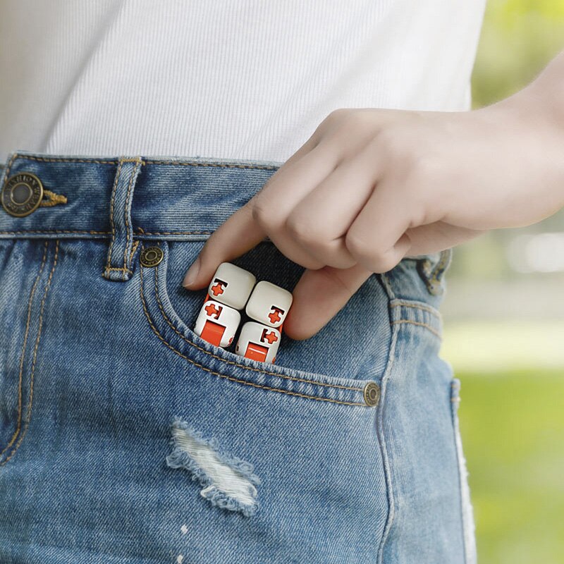 Original Xiaomi Mitu Spinner Finger Toy by eprolo, portable smart finger toy for kids, featuring colorful spinning bricks design.