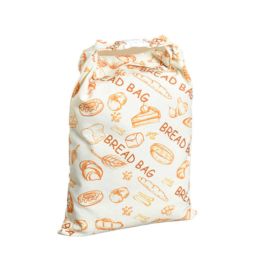 Reusable beeswax bread bags made of cotton with natural beeswax lining, ideal for freezer and fridge storage.