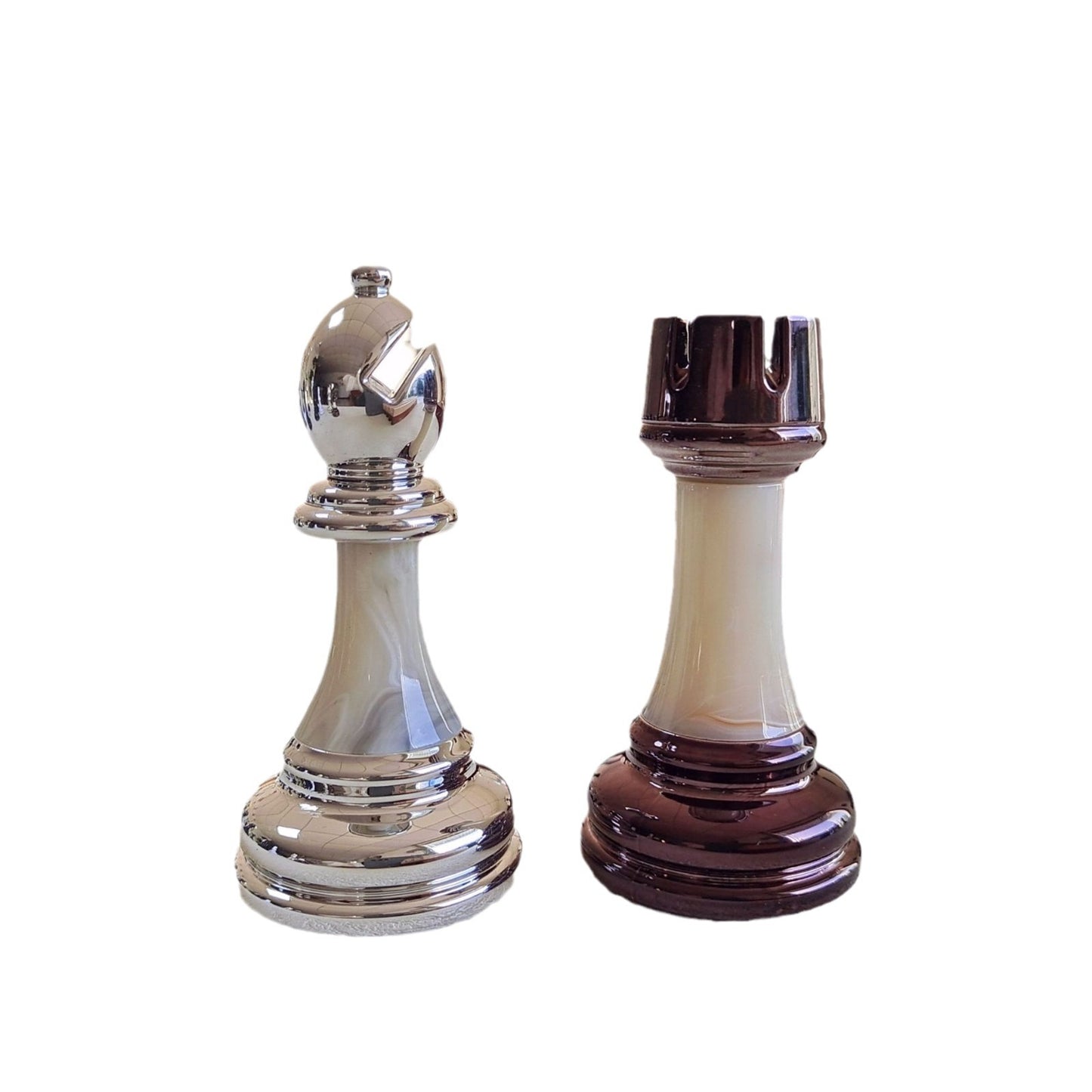 Chess pieces wooden chessboard pieces wooden chess pieces backboard chess pieces - American Smart