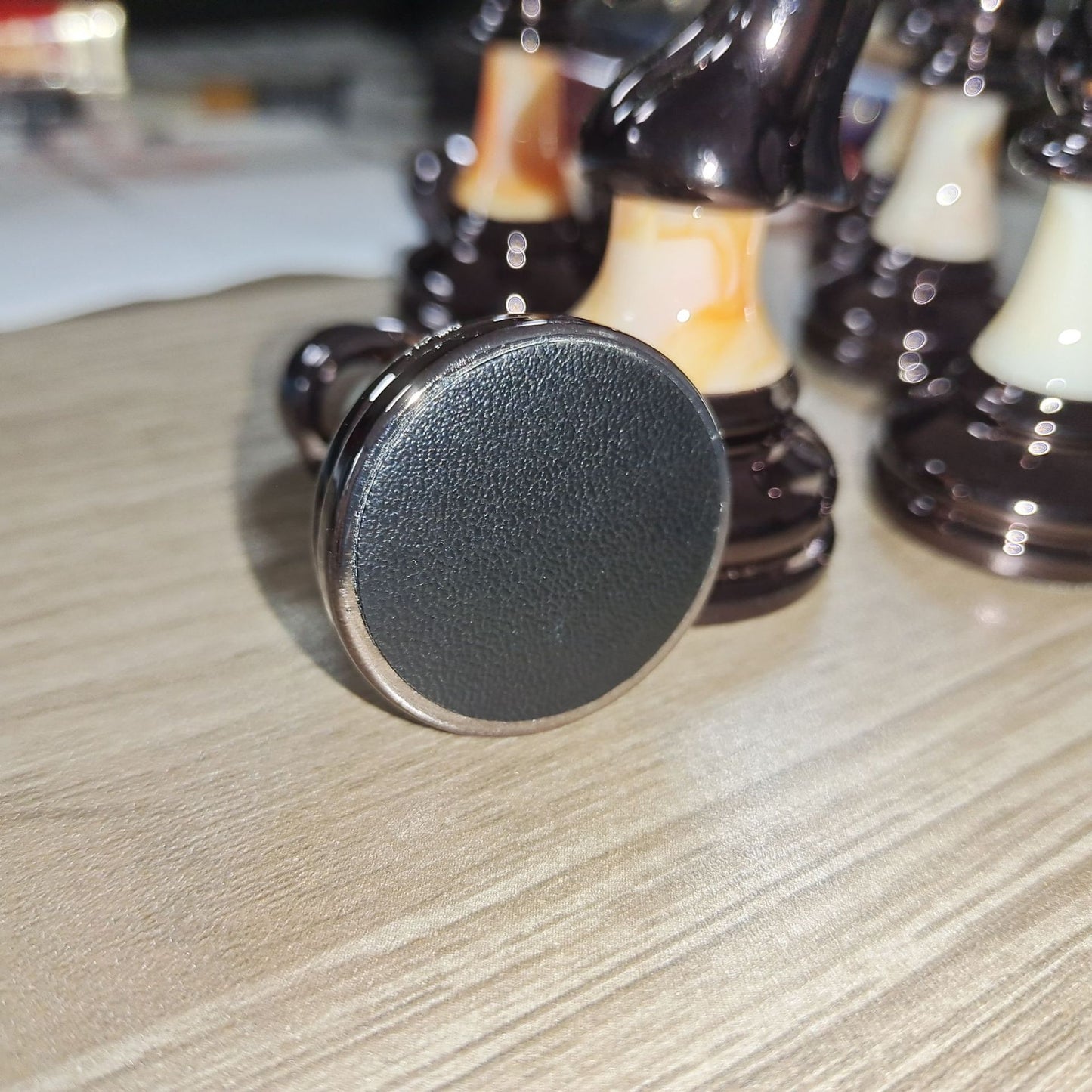Chess pieces wooden chessboard pieces wooden chess pieces backboard chess pieces - American Smart