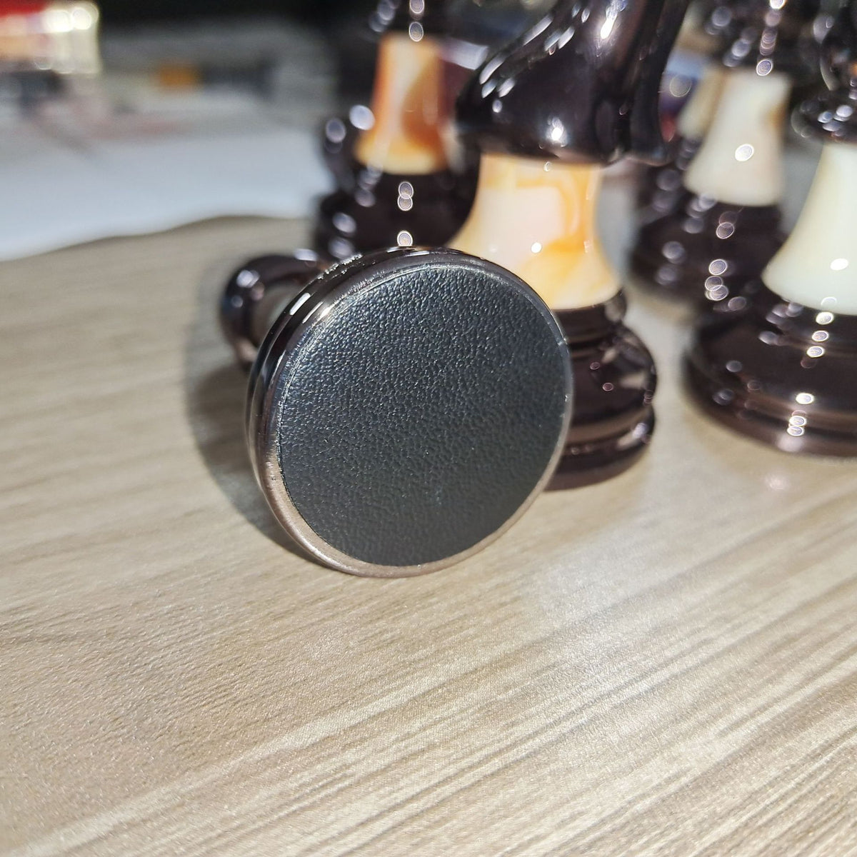 Chess pieces wooden chessboard pieces wooden chess pieces backboard chess pieces - American Smart