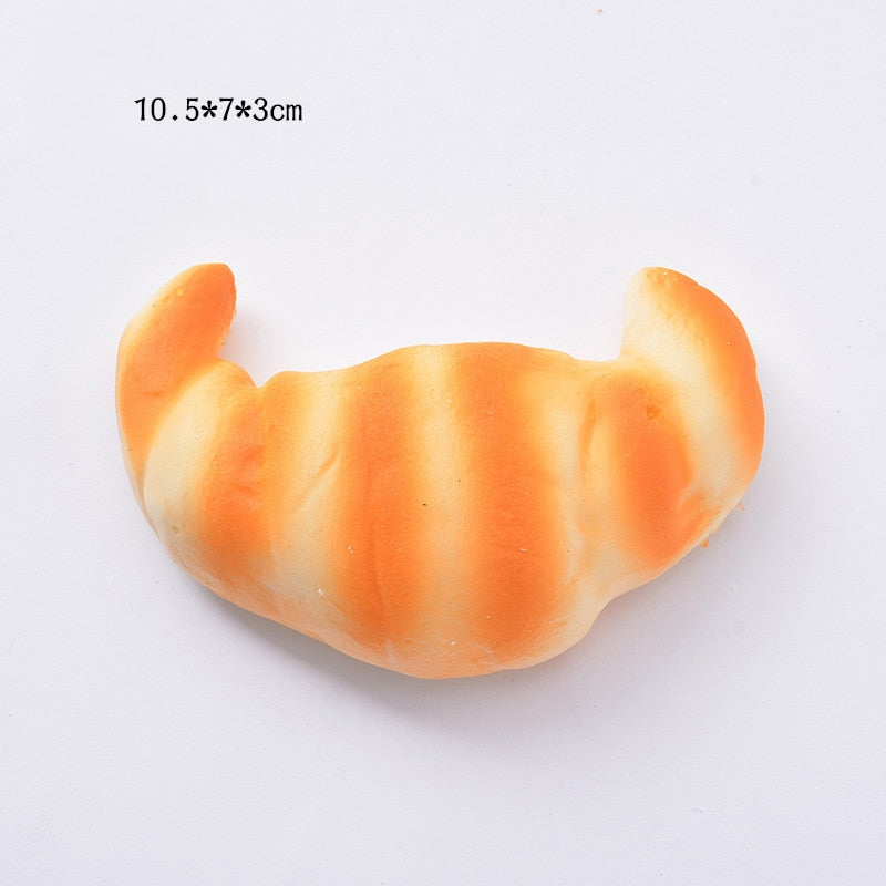 Eprolo squishy bread, toast, and donut stress relief toys with slow rising texture, perfect for desktop decoration and teasing fun.