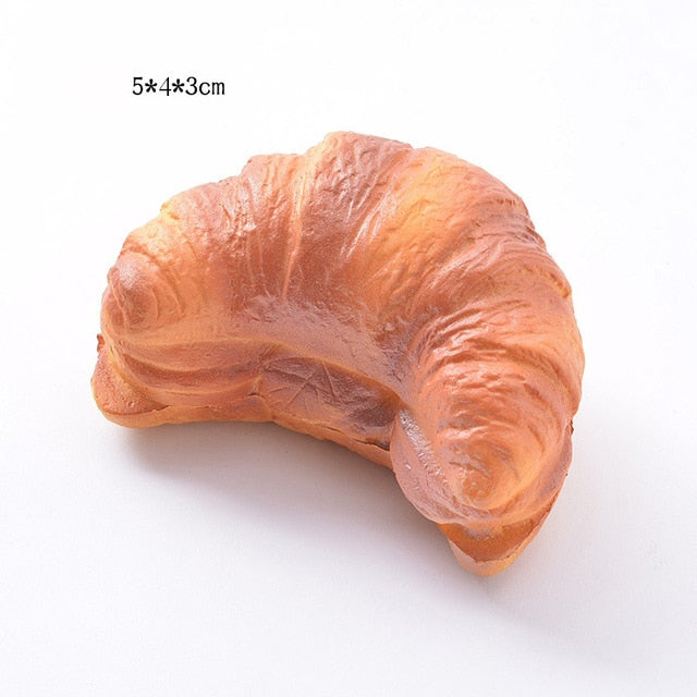 Eprolo squishy food toy set with realistic bread, toast, and donuts for stress relief and desktop decoration, slow rising and squeezable.