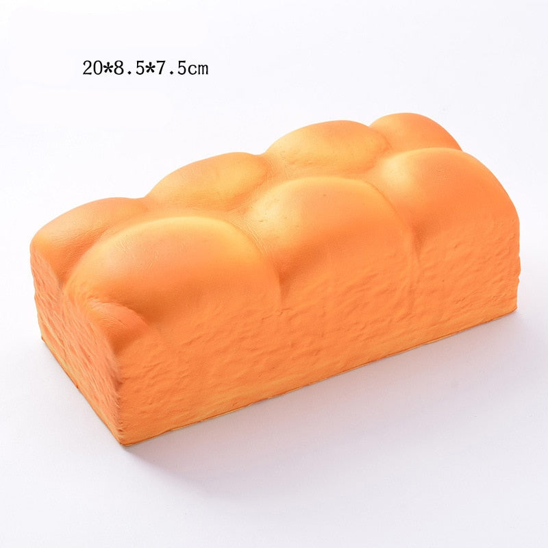 Eprolo squishy bread toast and donuts stress relief toys, slow rising and soft, designed for desktop decoration and sensory fun.