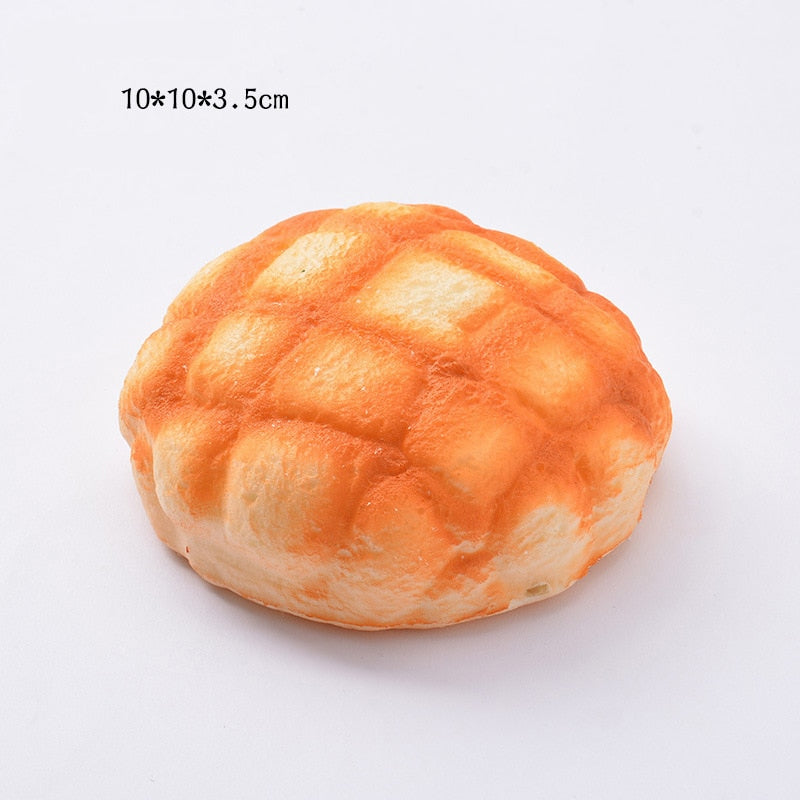 Eprolo squishy bread toast and donuts stress relief toys, slow rising, realistic food simulation for desktop decoration and teasing.