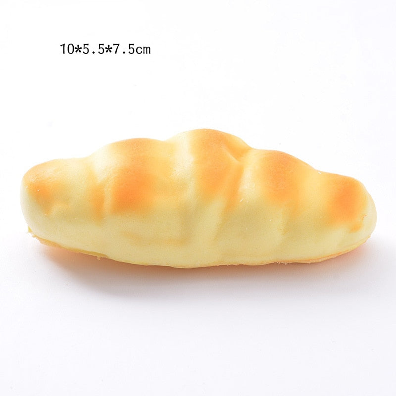 Eprolo squishy food toys including bread, toast, and donuts, slow-rising stress relief squeeze toys for desktop decoration.