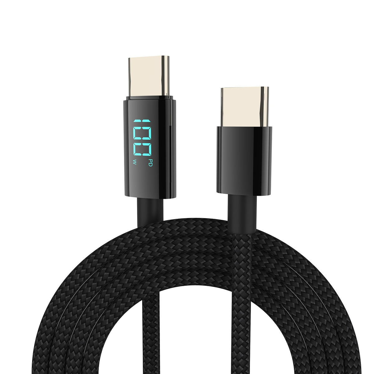Eprolo 100W digital fast charging braided Type-C data cable, 1.2m, compatible with 66W fast charging for mobile devices.
