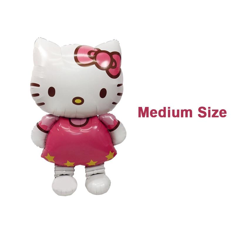 Large Hello Kitty foil balloon, 116x68cm, and medium cartoon wedding birthday air balloon, inflatable party decoration by eprolo