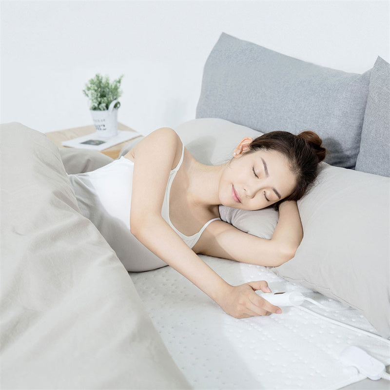 Eprolo ultrasonic intelligent dehumidification and acarid electric blanket with control panel and plush fabric for warmth and moisture control.