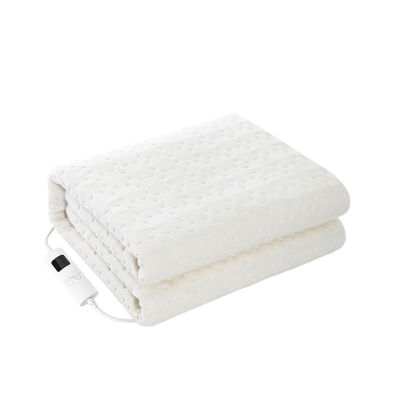 Eprolo ultrasonic intelligent dehumidification and acarid electric blanket with control panel and soft fabric surface.