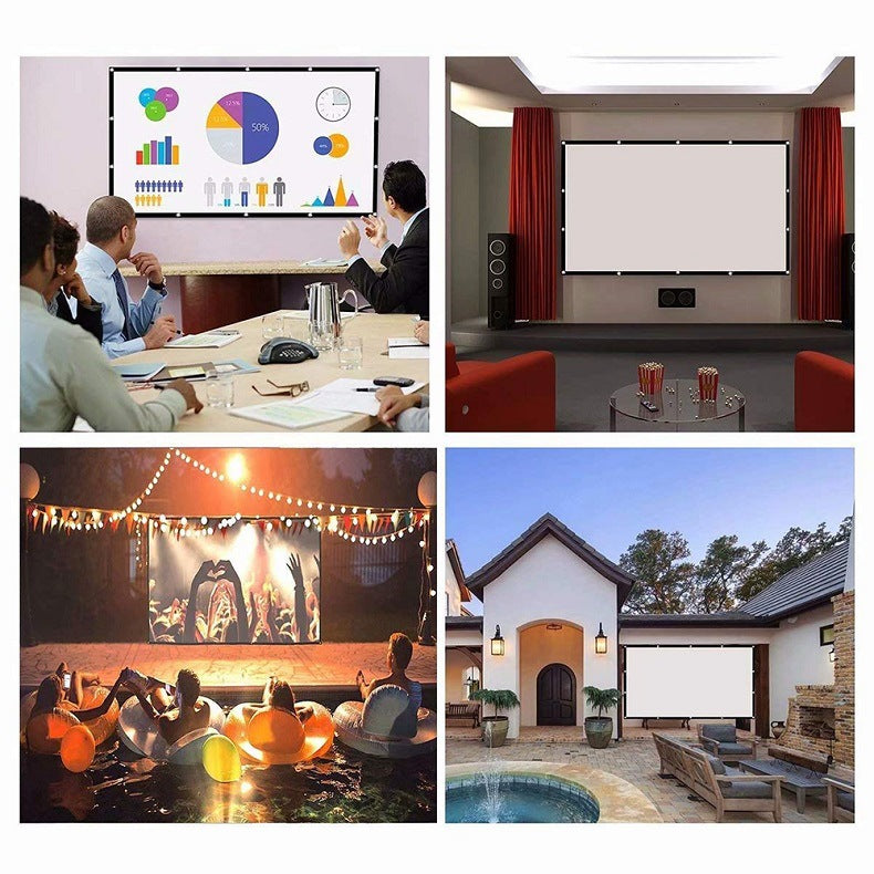 eprolo 16:9 portable projector screen, 120-inch outdoor HD movie projection screen for travel and home theater use