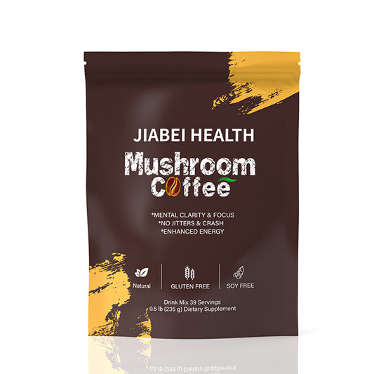 Bag of Mushroom King Turkey Tail Mushroom Coffee by eprolo, featuring a small bag with mushroom extracts and coffee blend.