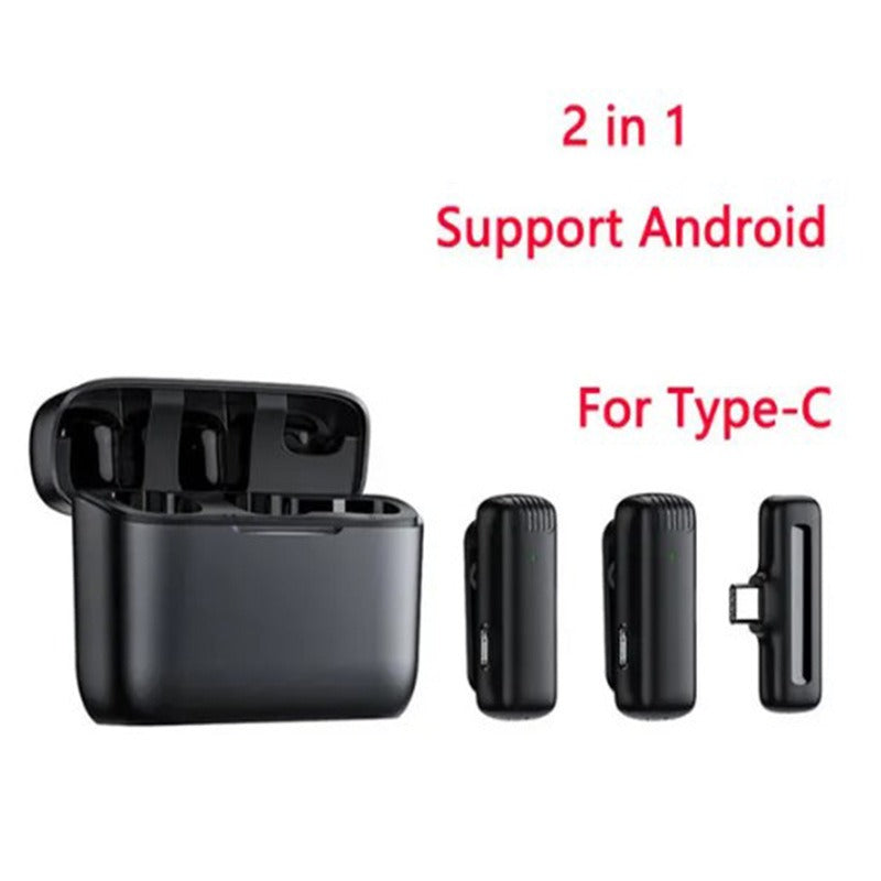 eprolo wireless lavalier microphone K1K9J13 for live broadcasting, small clip-on microphone with two transmitter options