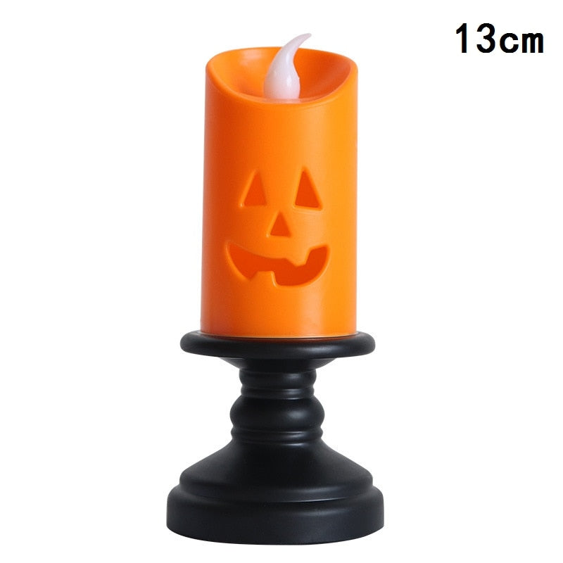 Eprolo Halloween candle light LED with flickering flame and spooky design, perfect for Halloween decorations.
