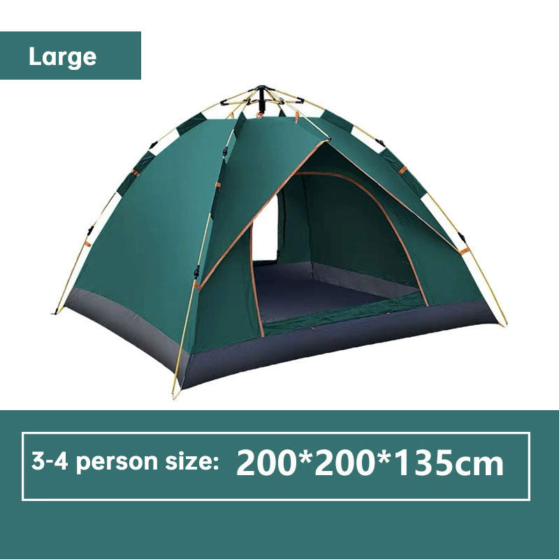 Eprolo 3-12 person double layer family camping tent with two bedrooms, waterproof and windproof for outdoor hiking and camping.