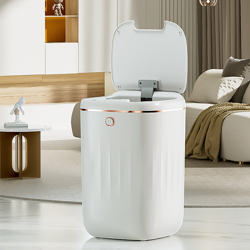 Eprolo intelligent sensor garbage can with automatic lid opening and modern design, suitable for kitchen or office use.