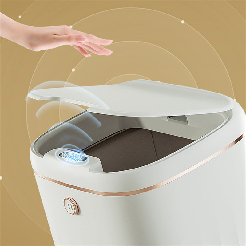 Eprolo intelligent sensor automatic garbage can with touchless lid open, sleek design, and stainless steel finish.