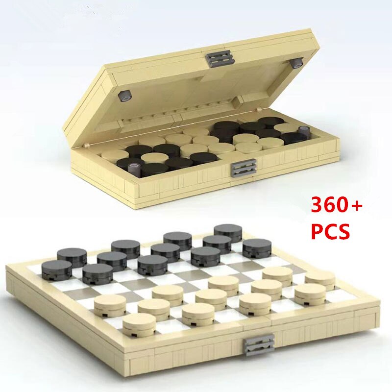 Mini travel folding chess set with bricks, ideal for kids and adults, featuring educational design and portable chess game by eprolo.