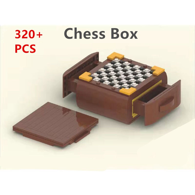 Eprolo travel folding chess game set with mini brick-style chessboard and pieces, suitable for kids and adults, educational gift.