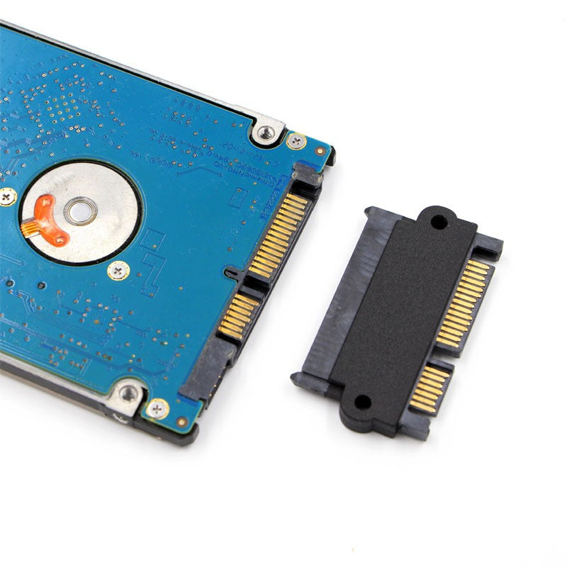 Eprolo SATA22P male to female SATA adapter connecting two SATA cables for data transfer and device connection.
