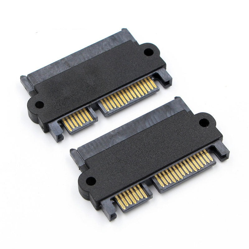 eprolo SATA22P male to female SATA adapter connecting two SATA cables for data transfer.