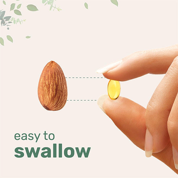 Eprolo Vitamin D3 and K2 soft capsules showing the white gel capsules on a white background.