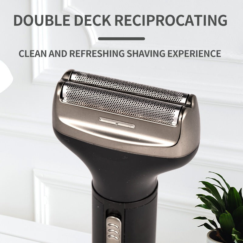 Eprolo men's 4-in-1 electric grooming kit with nose hair trimmer, sideburns shaver, knife, and eyebrow grooming tools.