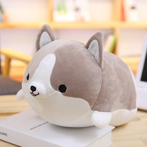 Eprolo plush Corgi dog toy, 30/45/60cm soft stuffed animal with cartoon design, perfect as a Christmas or Valentine gift for kids