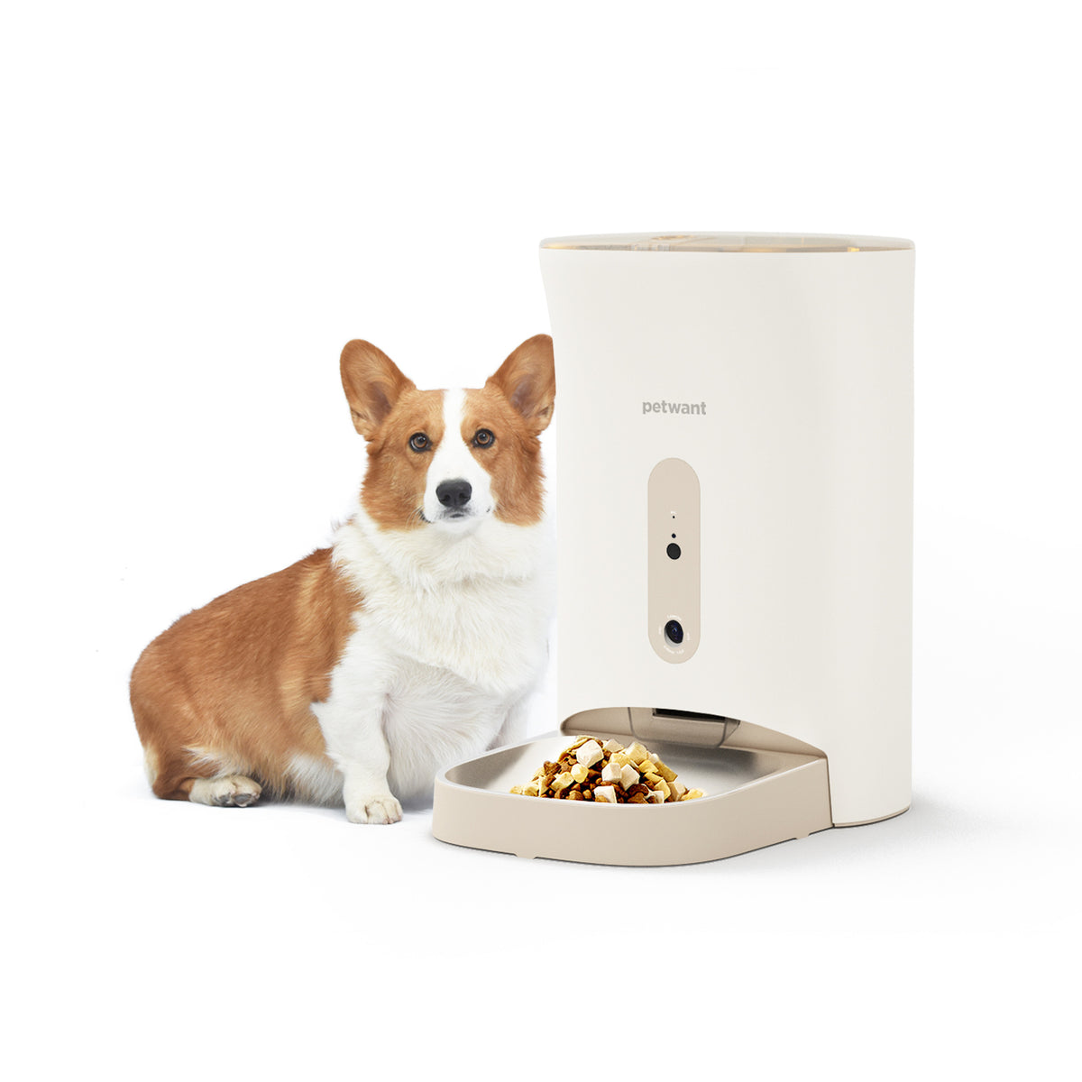 Eprolo 4.5L automatic pet feeder with mobile app control, video monitoring, and intelligent feeding for pets.