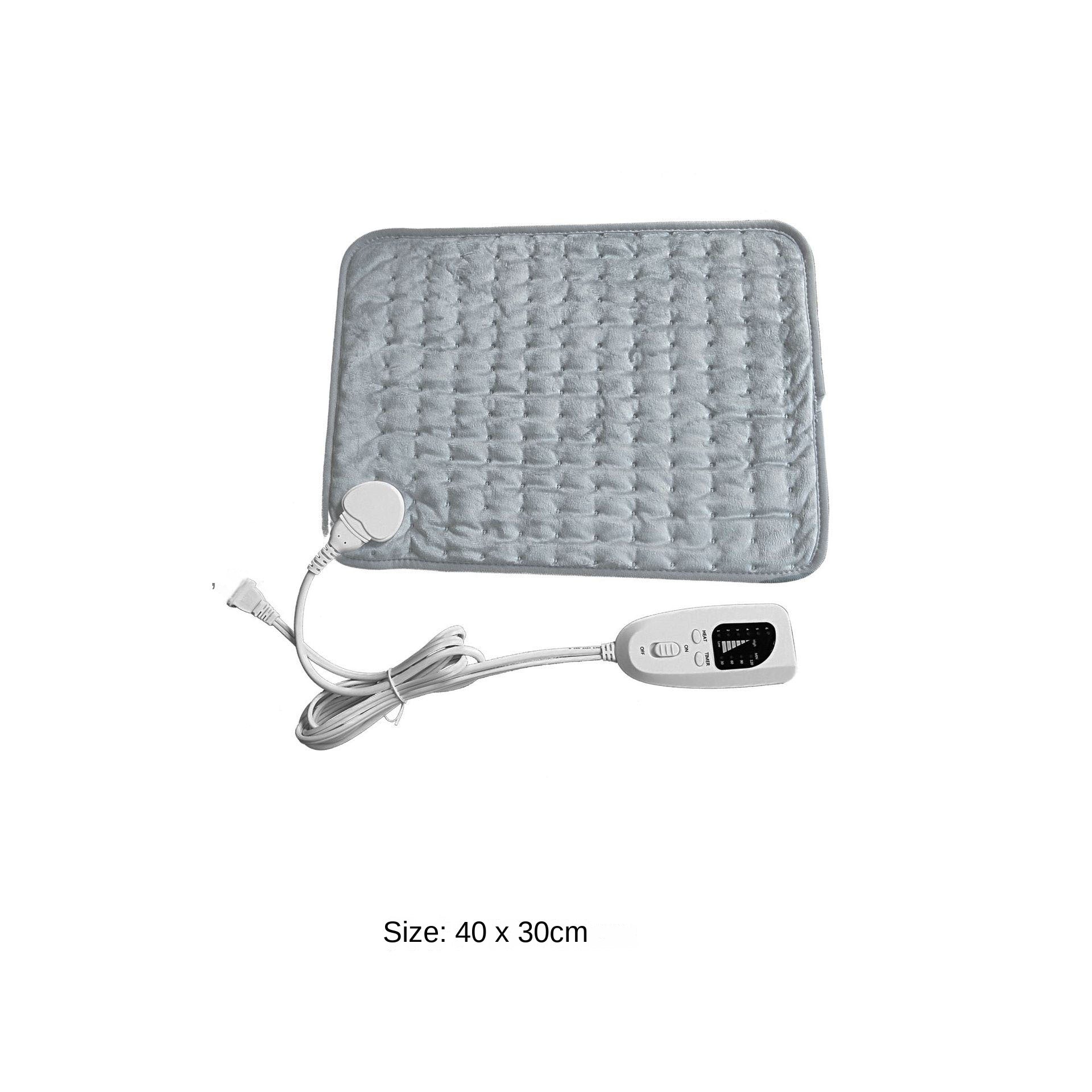 Eprolo single-person heating pad blanket draped over a person, providing warmth and comfort with soft, cozy fabric.