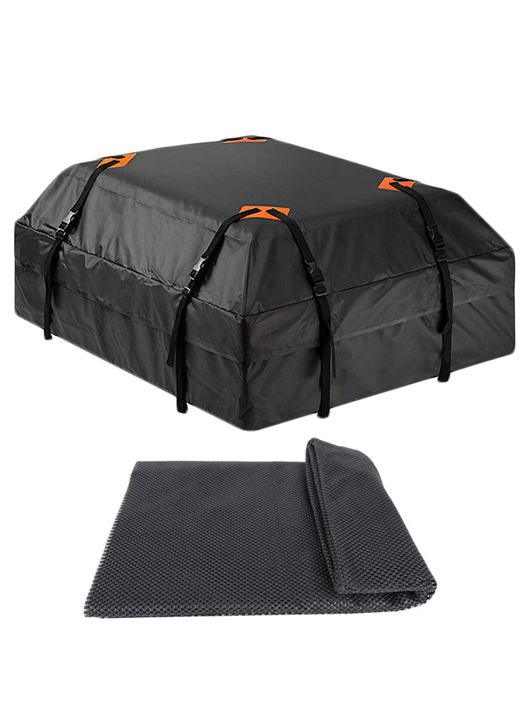 Car Roof Bag 420D Reinforced Oxford Fabric Waterproof Sun Protection Camping Outdoor Luggage Storage Bag - American Smart