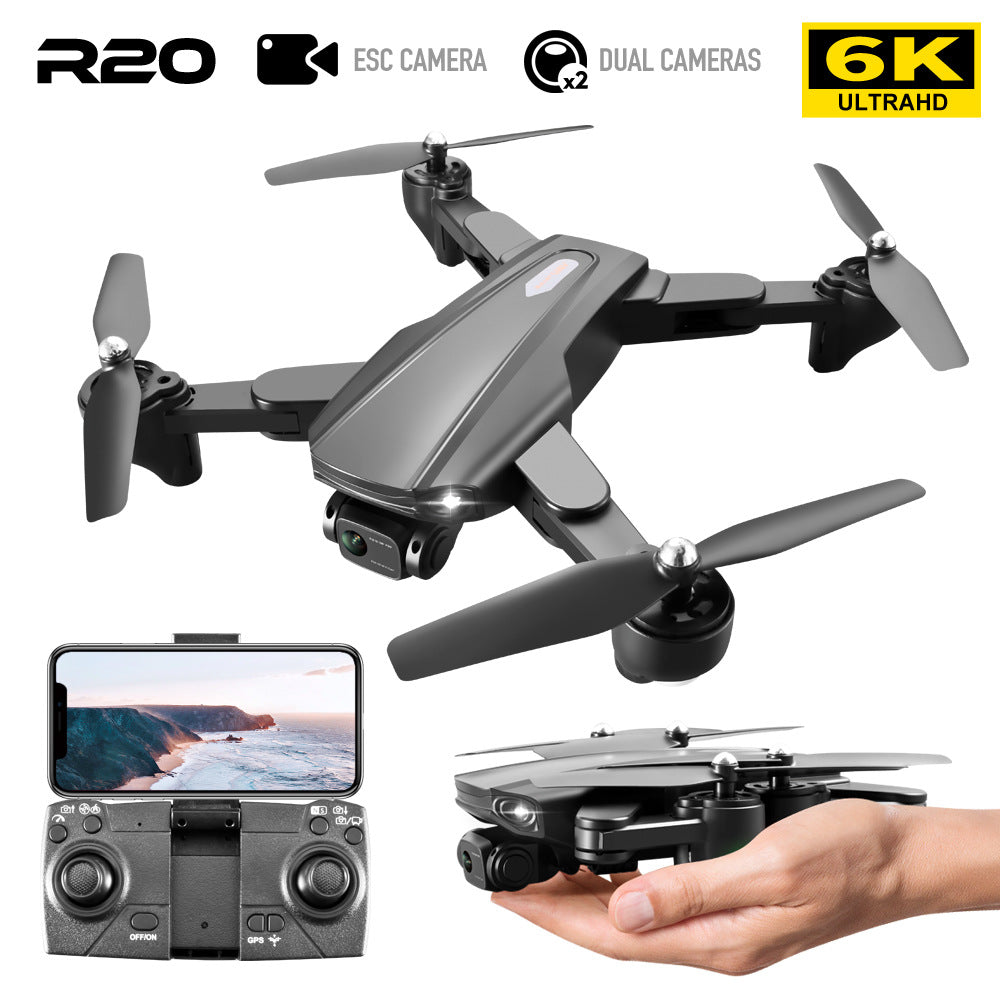 eprolo R20 Cross-Border Drone with dual 4K cameras, GPS, optical flow, and 6K return-to-follow aerial photography quadcopter.