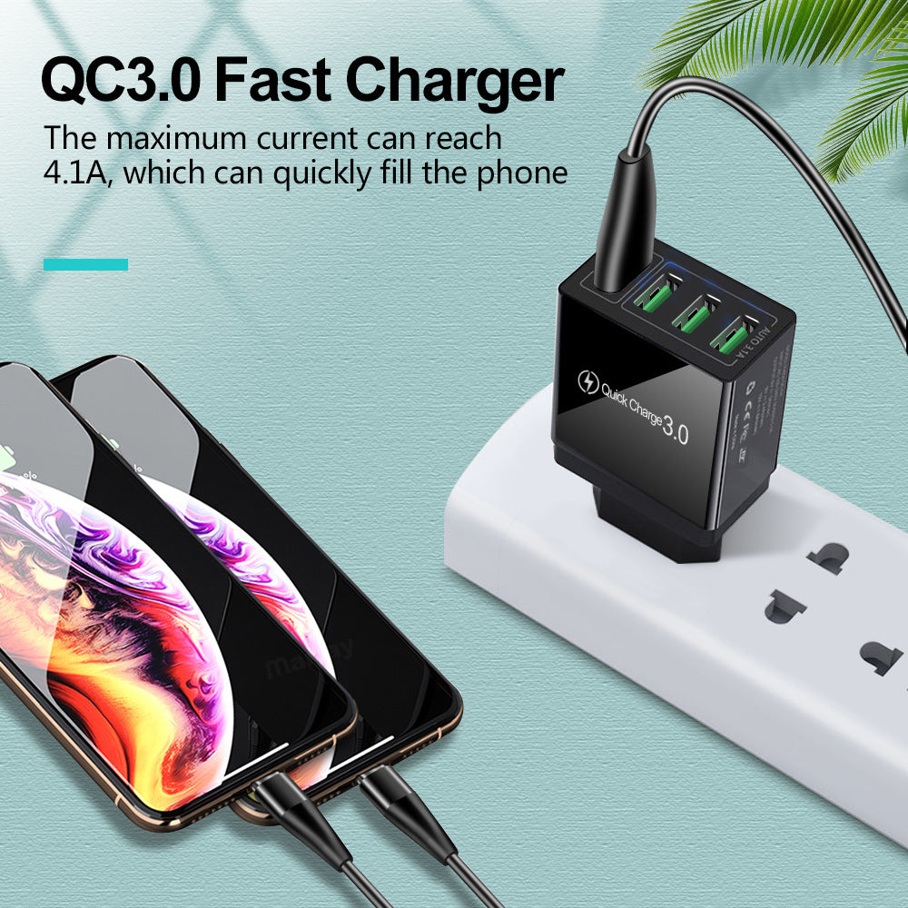 eprolo 4-port USB mobile phone charger with multiple charging ports and compact design for efficient device charging