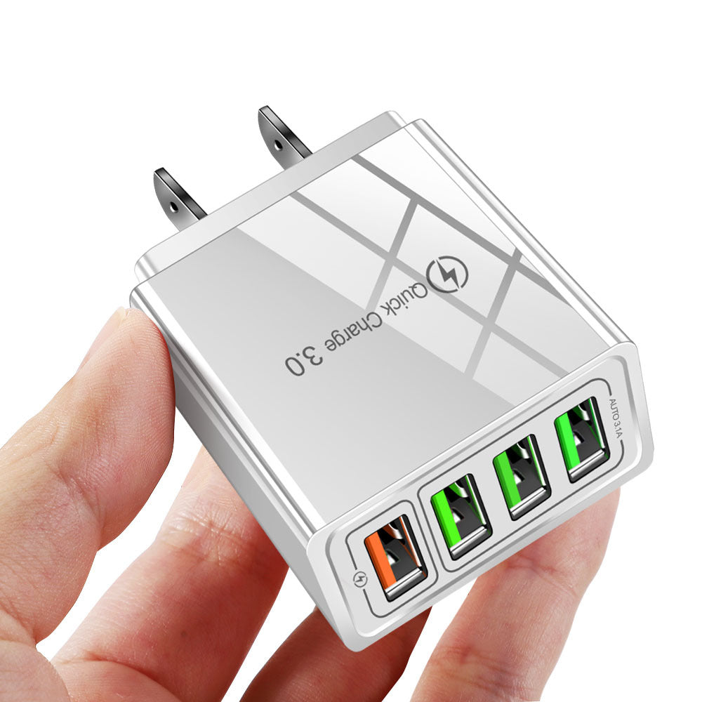 eprolo 4-port USB mobile phone charger with multiple charging ports and compact design for versatile device charging